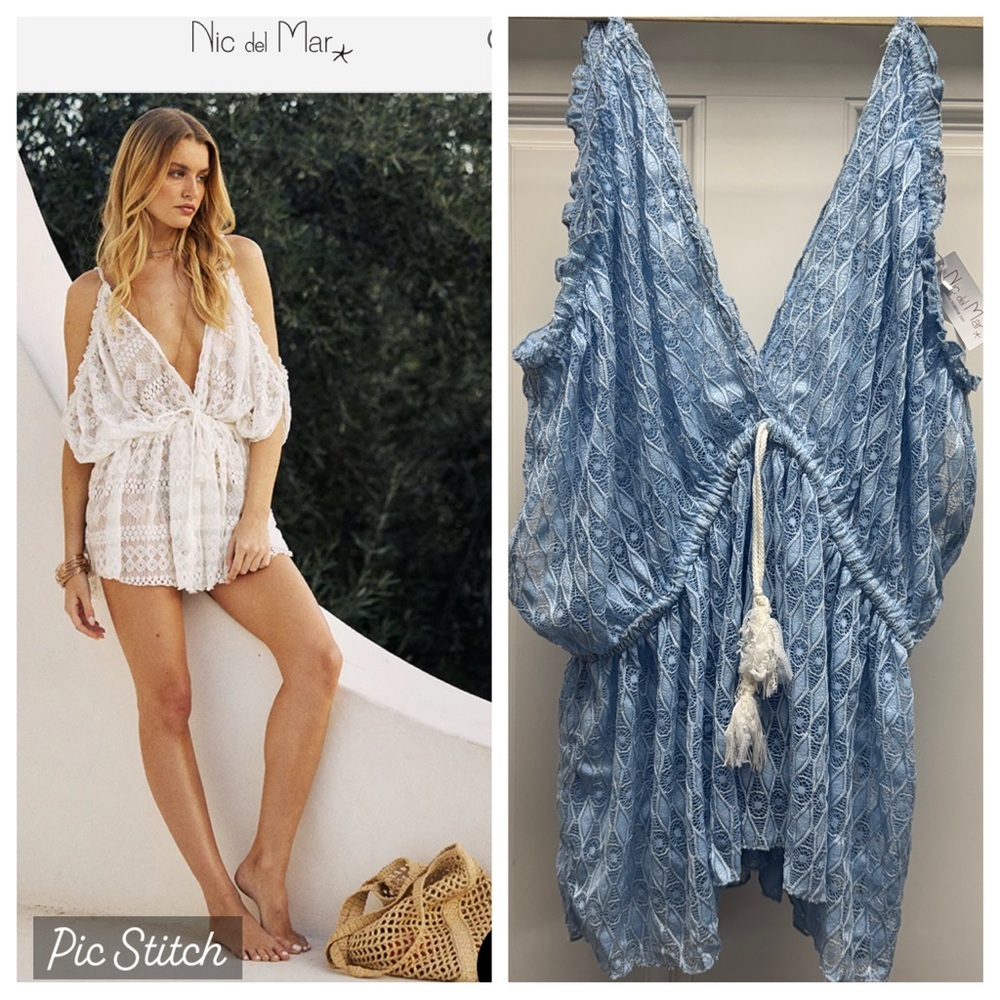 Nic del Mar Blue Ibiza Lace Tunic